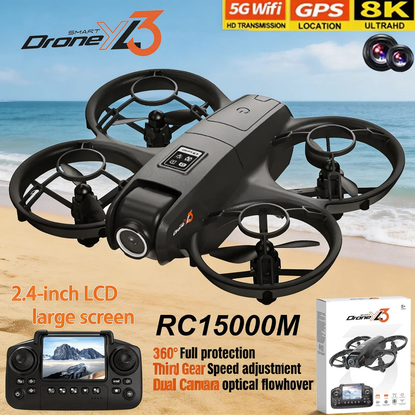 Drone Racing Camera - Nuevo Dron RC YL3 8K 1080P