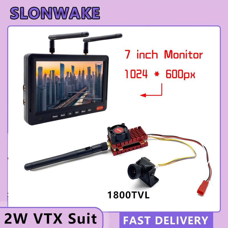 SLONWAKE 5,8G 2W VTX FPV 1800T - Drone Racing Camera reseña y precio