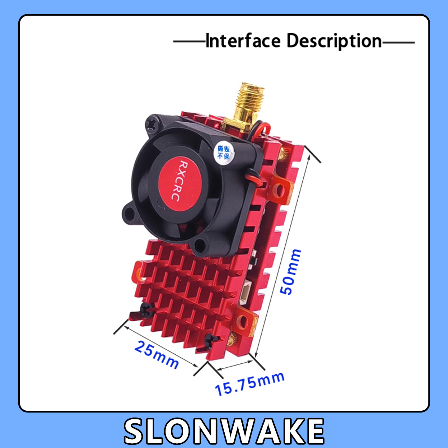 SLONWAKE 5,8G 2W VTX FPV 1800T - Drone Racing Camera reseña y precio
