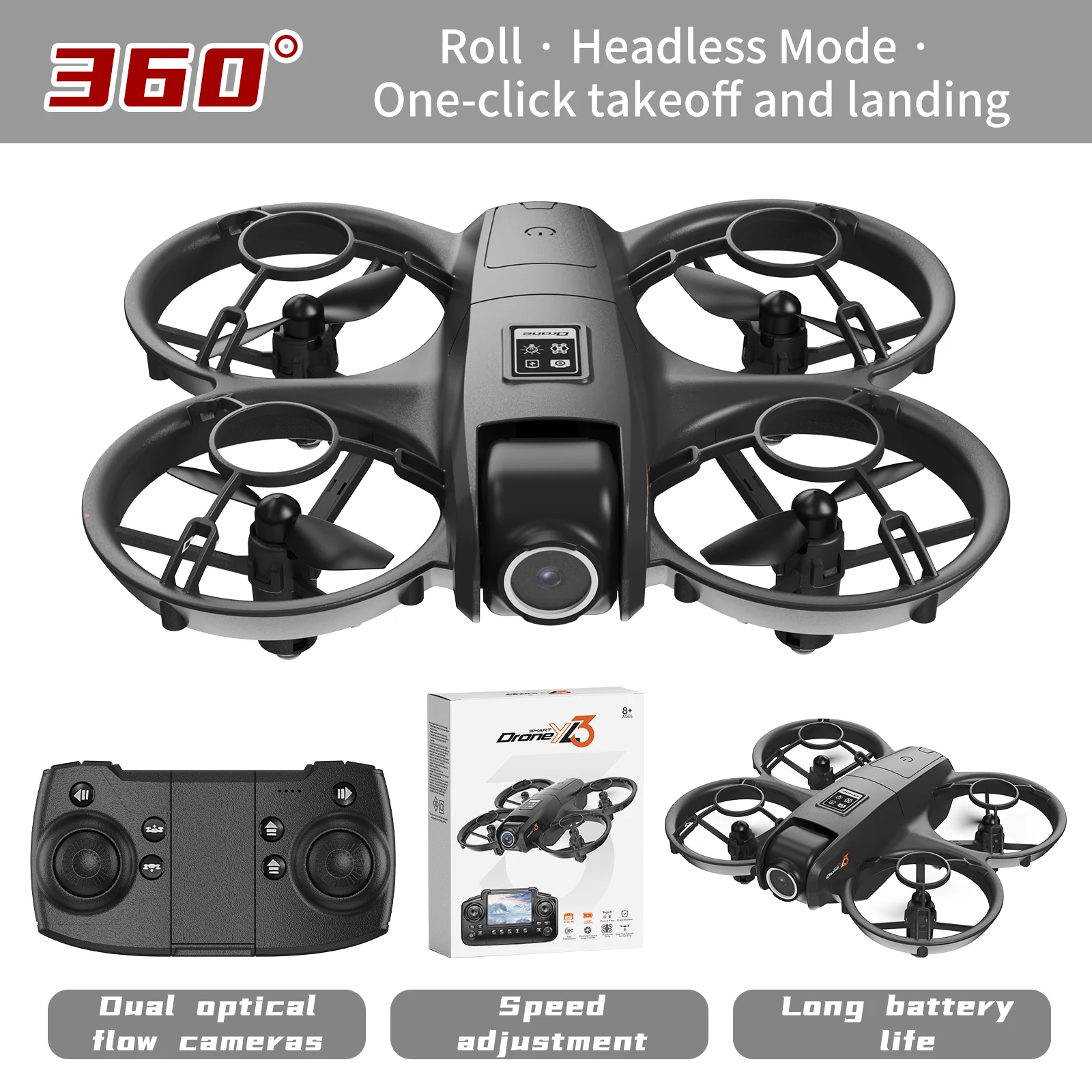 Nuevo Dron RC YL3 8K 1080P con - Drone Racing Camera reseña y precio